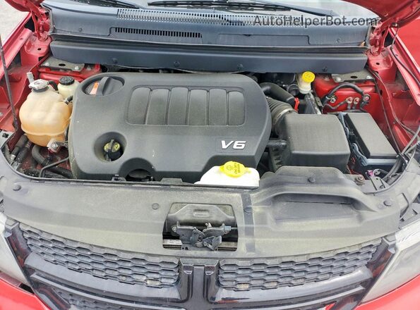 3C4PDDGG6HT553358 2017 DODGE JOURNEY Red Vista del compartimento del motor