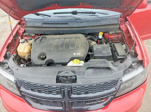 3C4PDDGG8JT421899 2018 DODGE JOURNEY Красный Вид подкапотного пространства