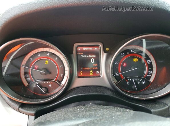 3C4PDDGG9JT387973 2018 DODGE JOURNEY White ხელსაწყოთა პანელის ხედი