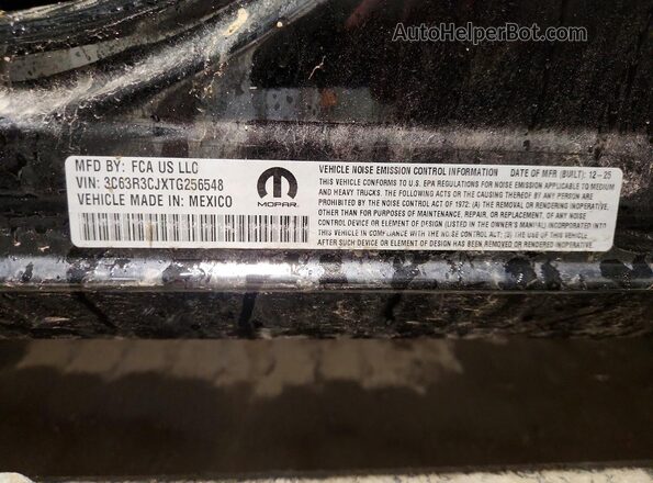 3C63R3CJXTG256548 2026 RAM 3500 Черный Вид подкапотного пространства