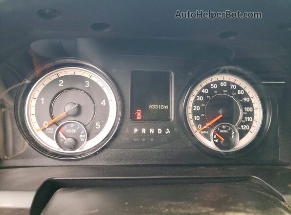 3C63R3CL1HG605475 2017 RAM 3500 Белый Вид щитка приборов