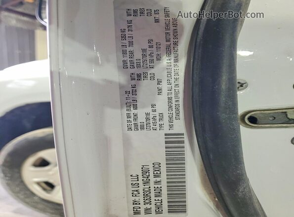 3C63R3CL1NG429071 2022 RAM 3500 Белый Вид подкапотного пространства