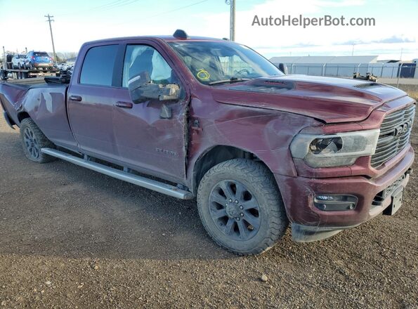 3C63R3JL8RG150192 2024 RAM 3500 Burgundy Przód prawy