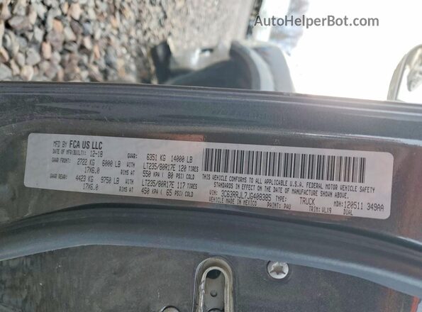 3C63RRJL7JG408385 2018 RAM 3500 Серый Вид подкапотного пространства