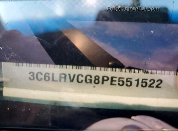 3C6LRVCG8PE551522 2023 RAM PROMASTER White VIN sticker view