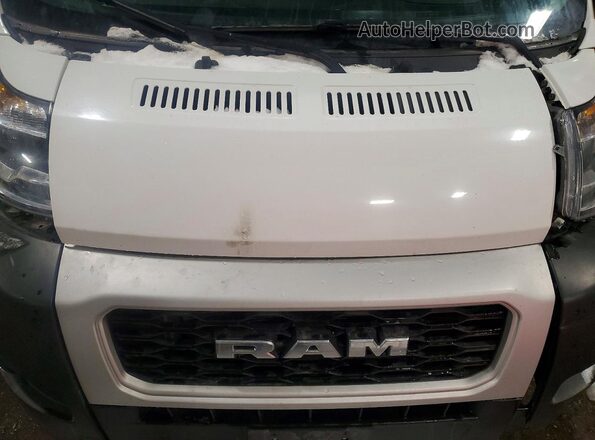 3C6LRVNG3ME567331 2021 RAM PROMASTER White ძრავის განყოფილების ხედი
