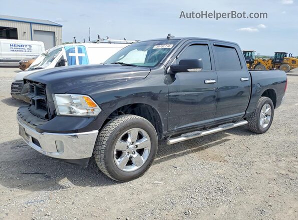 3C6RR7LT3JG182552 2018 RAM 1500 Черный Передняя левая четверть