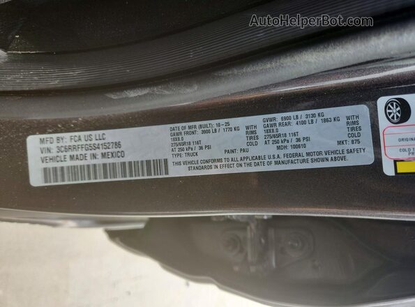 3C6RRFFG5S4152786 2025 RAM 1500 Серый Вид подкапотного пространства