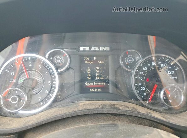 3C6UR5CJ2RG106507 2024 RAM 2500 Синий Вид щитка приборов