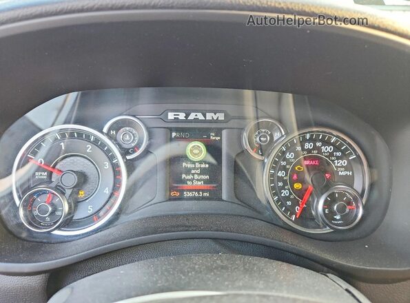 3C6UR5DL4PG654098 2023 RAM 2500 White Սարքավորումների վահանակի տեսք