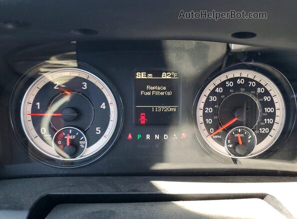 3C6UR5ML7HG732956 2017 RAM 2500 Угольный Вид щитка приборов