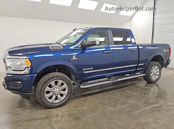 3C6UR5SL5MG678375 2021 RAM 2500 Синий Передняя левая четверть