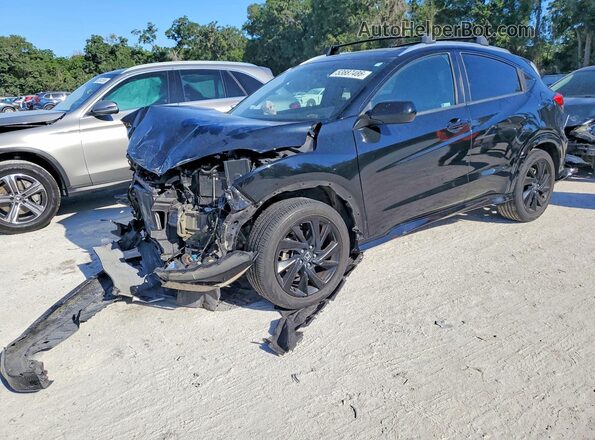 3CZRU5H10MM720837 2021 HONDA HR-V Черный Передняя левая четверть