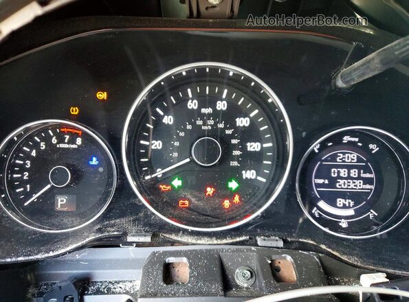 3CZRU5H12KM724787 2019 HONDA HR-V Black Սարքավորումների վահանակի տեսք
