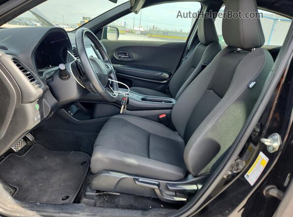 3CZRU5H13LM710320 2020 HONDA HR-V Black Front interior view