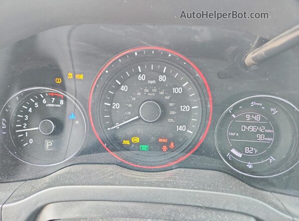 3CZRU5H13LM710320 2020 HONDA HR-V Black Instrument cluster view