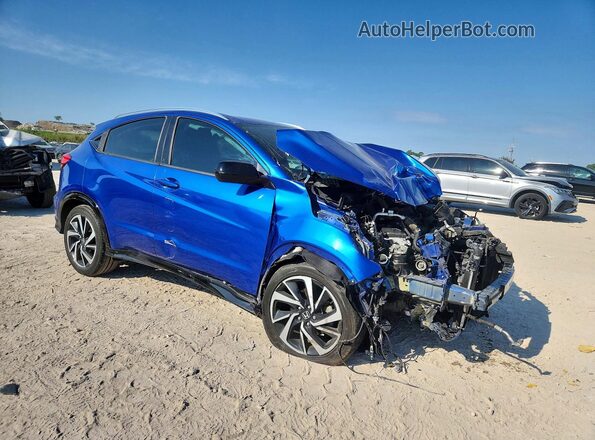 3CZRU5H18LM712581 2020 HONDA HR-V Синий Передняя правая четверть