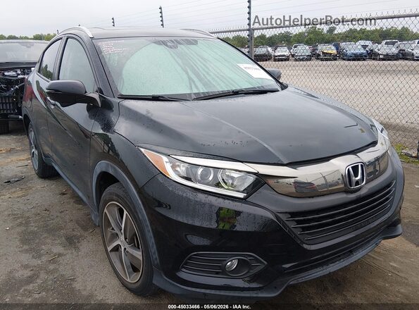 3CZRU5H53MM732595 2021 HONDA HR-V Черный Передняя правая четверть