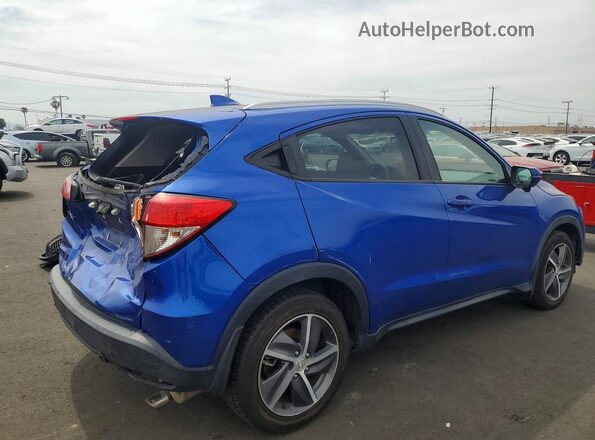 3CZRU5H55MM733988 2021 HONDA HR-V Blue Հետևի աջ