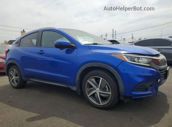 3CZRU5H55MM733988 2021 HONDA HR-V Blue Առջևի աջ