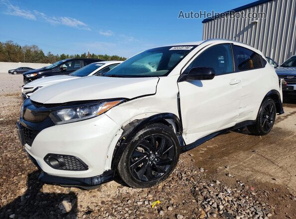 3CZRU6H17MM733123 2021 HONDA HR-V White წინა მარცხენა ხედი სამი მეოთხედიდან