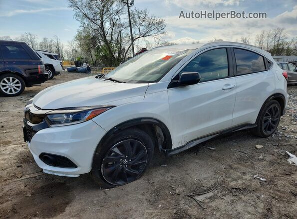 3CZRU6H1XMM737795 2021 HONDA HR-V White Առջևի ձախ երեք քառորդ տեսարան