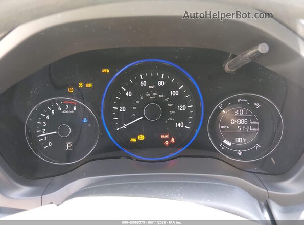 3CZRU6H30KM725525 2019 HONDA HR-V Черный Вид задних сидений