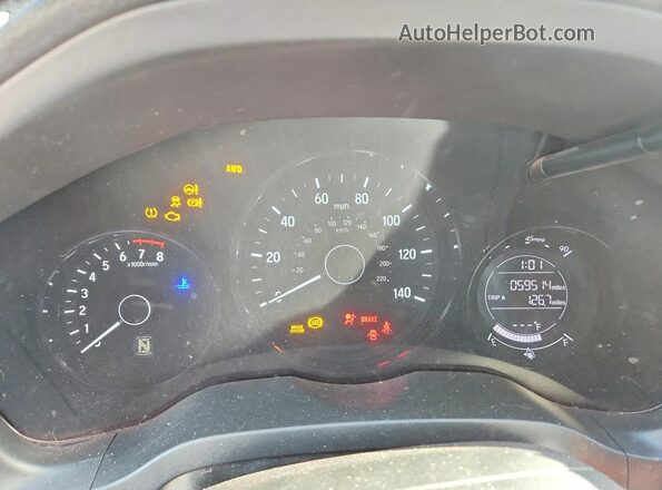 3CZRU6H30MM741209 2021 HONDA HR-V Gray Instrument cluster view