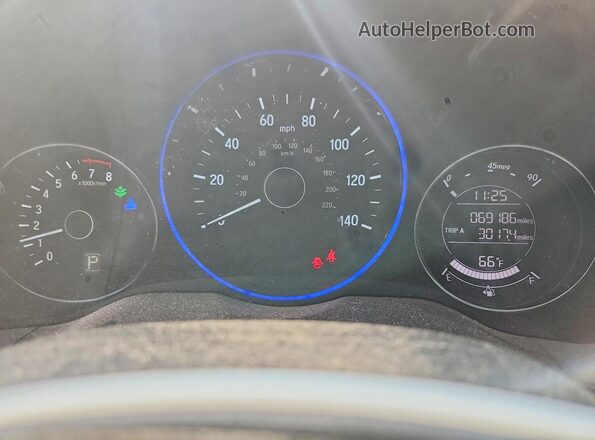 3CZRU6H33HG707608 2017 HONDA HR-V Gray Вид щитка приладів