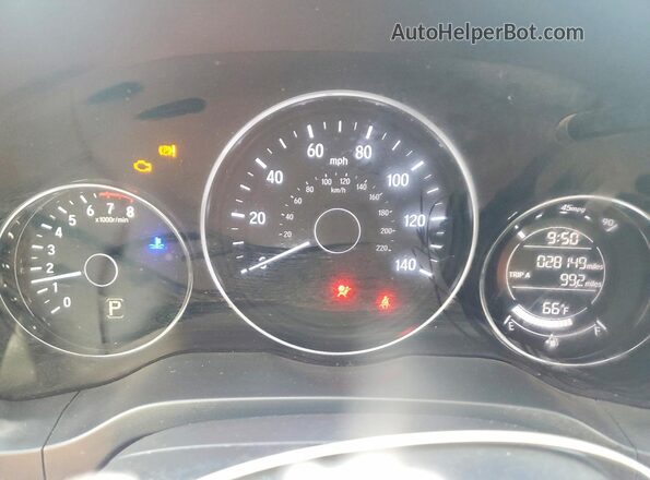 3CZRU6H34NM763361 2022 HONDA HR-V Серый Вид щитка приборов