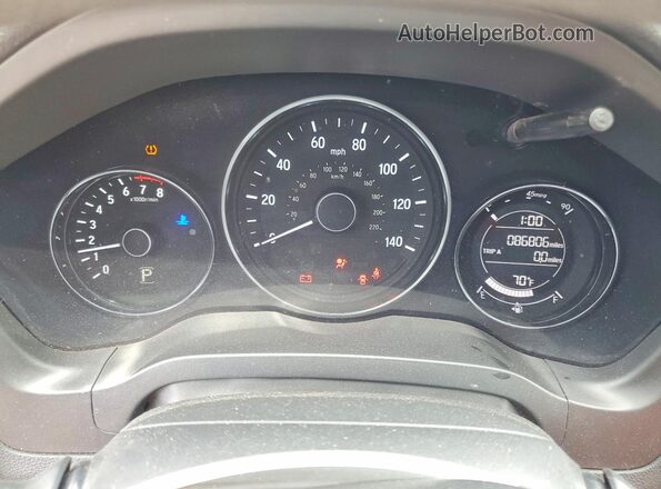 3CZRU6H35JG713819 2018 HONDA HR-V Silver Սարքավորումների վահանակի տեսք