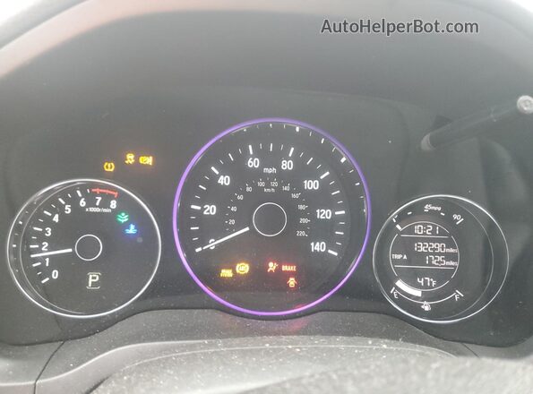 3CZRU6H36HM729958 2017 HONDA HR-V Серый Вид щитка приборов