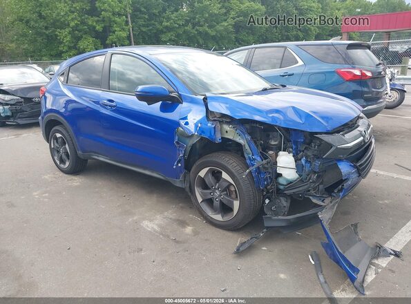 3CZRU6H50JG720470 2018 HONDA HR-V Синий Передняя правая четверть