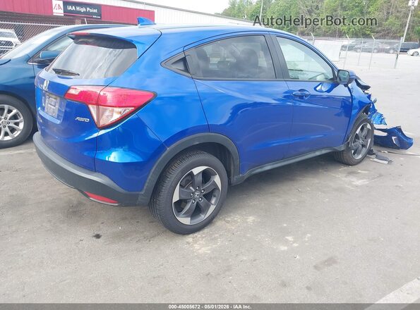 3CZRU6H50JG720470 2018 HONDA HR-V Синий Задняя правая четверть