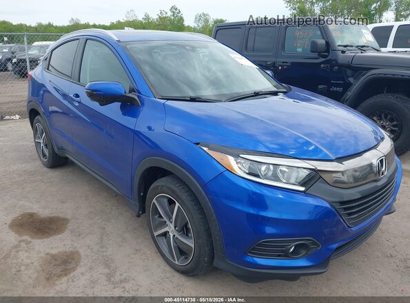 3CZRU6H50MM706753 2021 HONDA HR-V Blue Delantero derecho