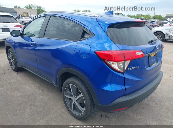 3CZRU6H50MM706753 2021 HONDA HR-V Blue Trasero izquierdo