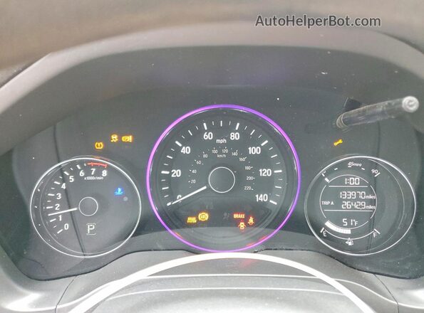 3CZRU6H51GM710962 2016 HONDA HR-V Белый Вид щитка приборов