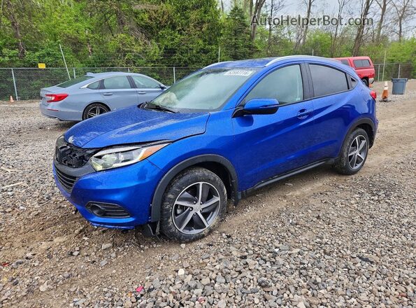 3CZRU6H52MM731038 2021 HONDA HR-V Синий Передняя левая четверть