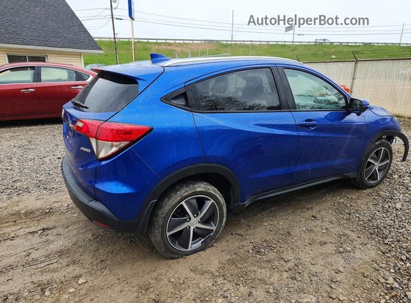 3CZRU6H52MM731038 2021 HONDA HR-V Синий Задняя правая четверть