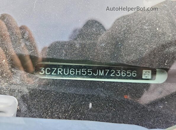 3CZRU6H55JM723656 2018 HONDA HR-V Белый Вид наклейки с VIN-кодом