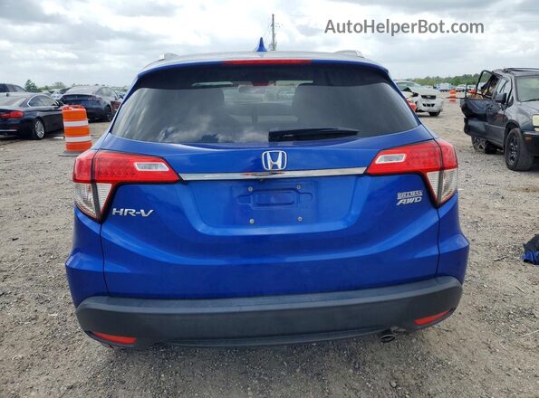 3CZRU6H57MM735425 2021 HONDA HR-V Blue Вид ззаду