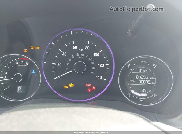 3CZRU6H70JM718950 2018 HONDA HR-V Белый Вид задних сидений