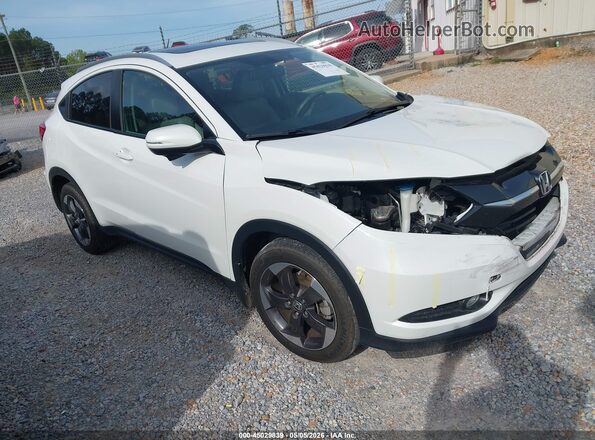 3CZRU6H70JM718950 2018 HONDA HR-V Белый Передняя правая четверть