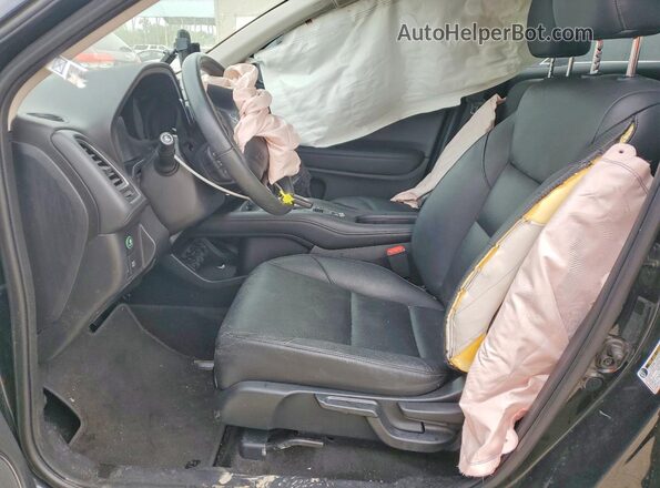 3CZRU6H71HM703657 2017 HONDA HR-V Черный Вид салона спереди