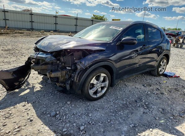 3CZRU6H74HM733641 2017 HONDA HR-V Синий Передняя левая четверть