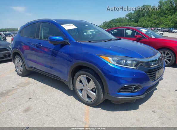 3CZRU6H77LM734579 2020 HONDA HR-V Синий Передняя правая четверть