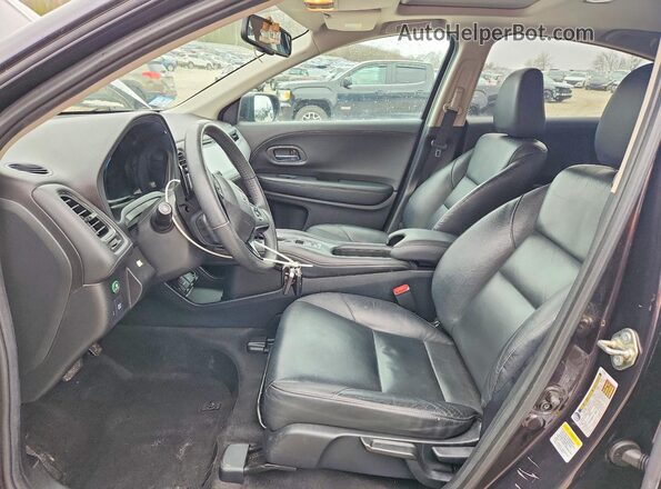 3CZRU6H79GM735531 2016 HONDA HR-V Черный Вид салона спереди