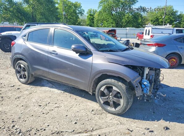 3CZRU6H7XJM712413 2018 HONDA HR-V Gray Przód prawy
