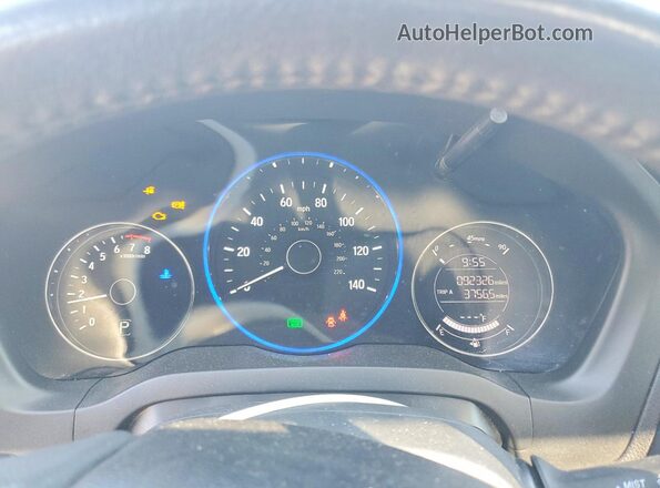 3CZRU6H7XJM712413 2018 HONDA HR-V Gray Widok zestawu wskaźników