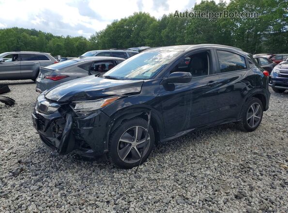 3CZRU6H91KM720290 2019 HONDA HR-V Black Առջևի ձախ երեք քառորդ տեսարան